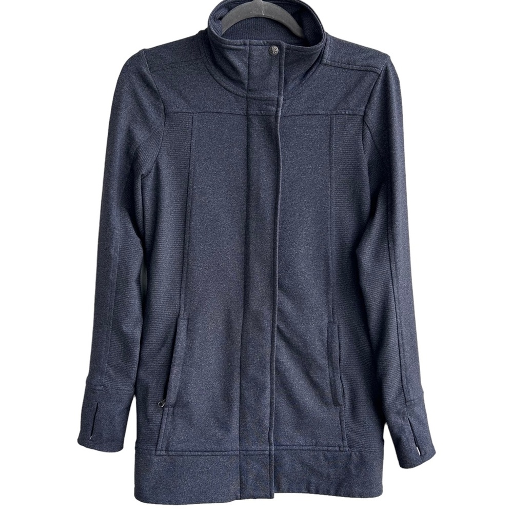 Athleta Full Zip Hiking Mid Layer Coat Jacket Dark Gray Size X-Small